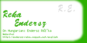 reka endersz business card